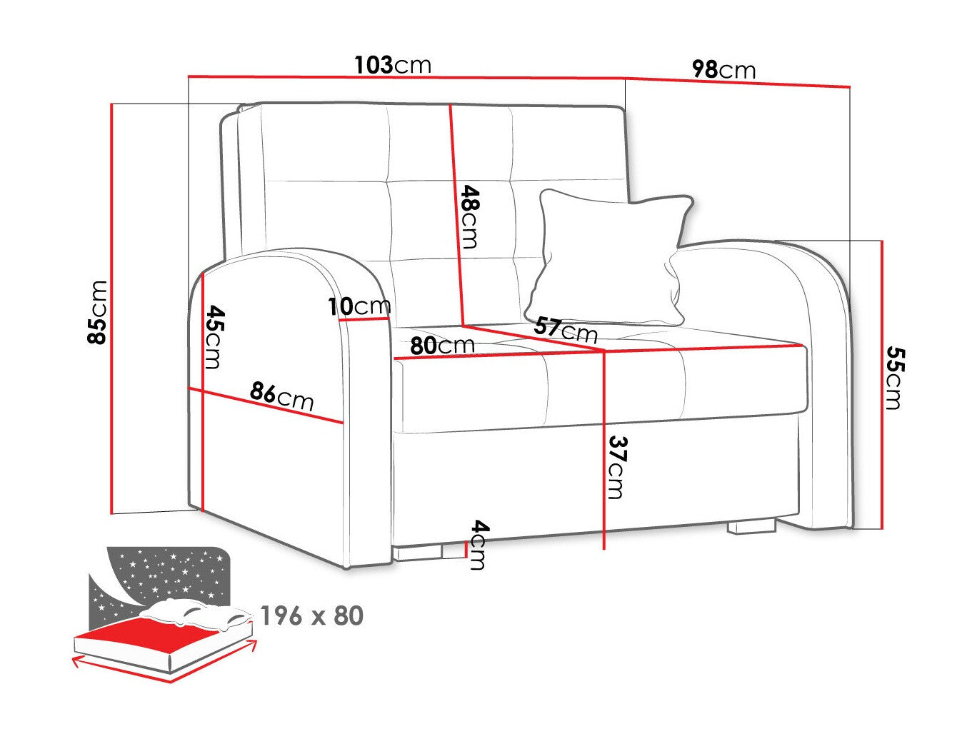Lænestol Columbus 114