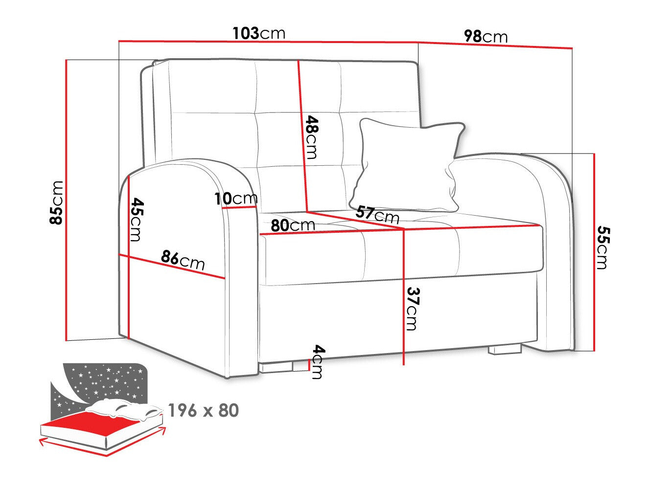Lænestol Columbus 114