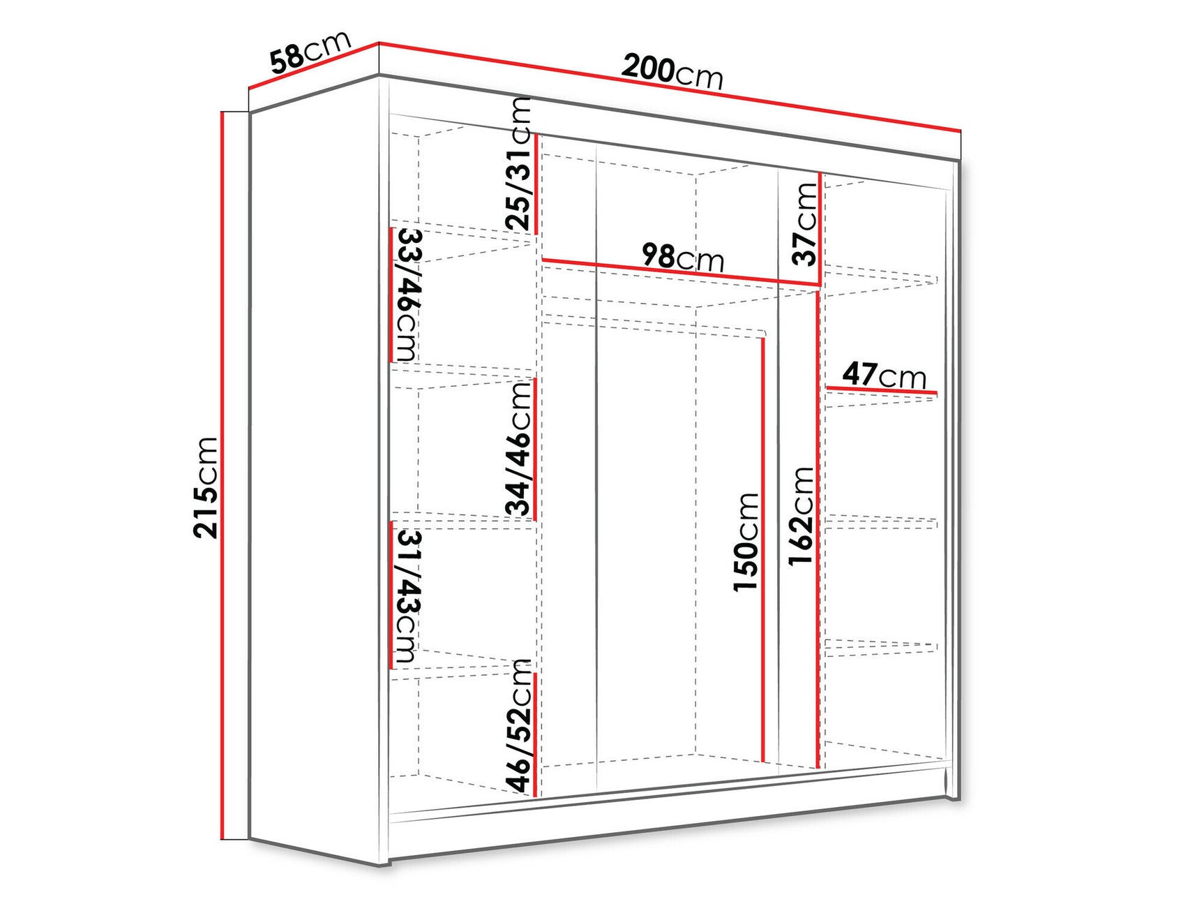 Garderobe Closico 185