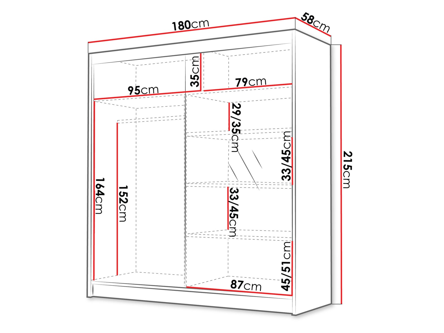 Garderobe Closico 186