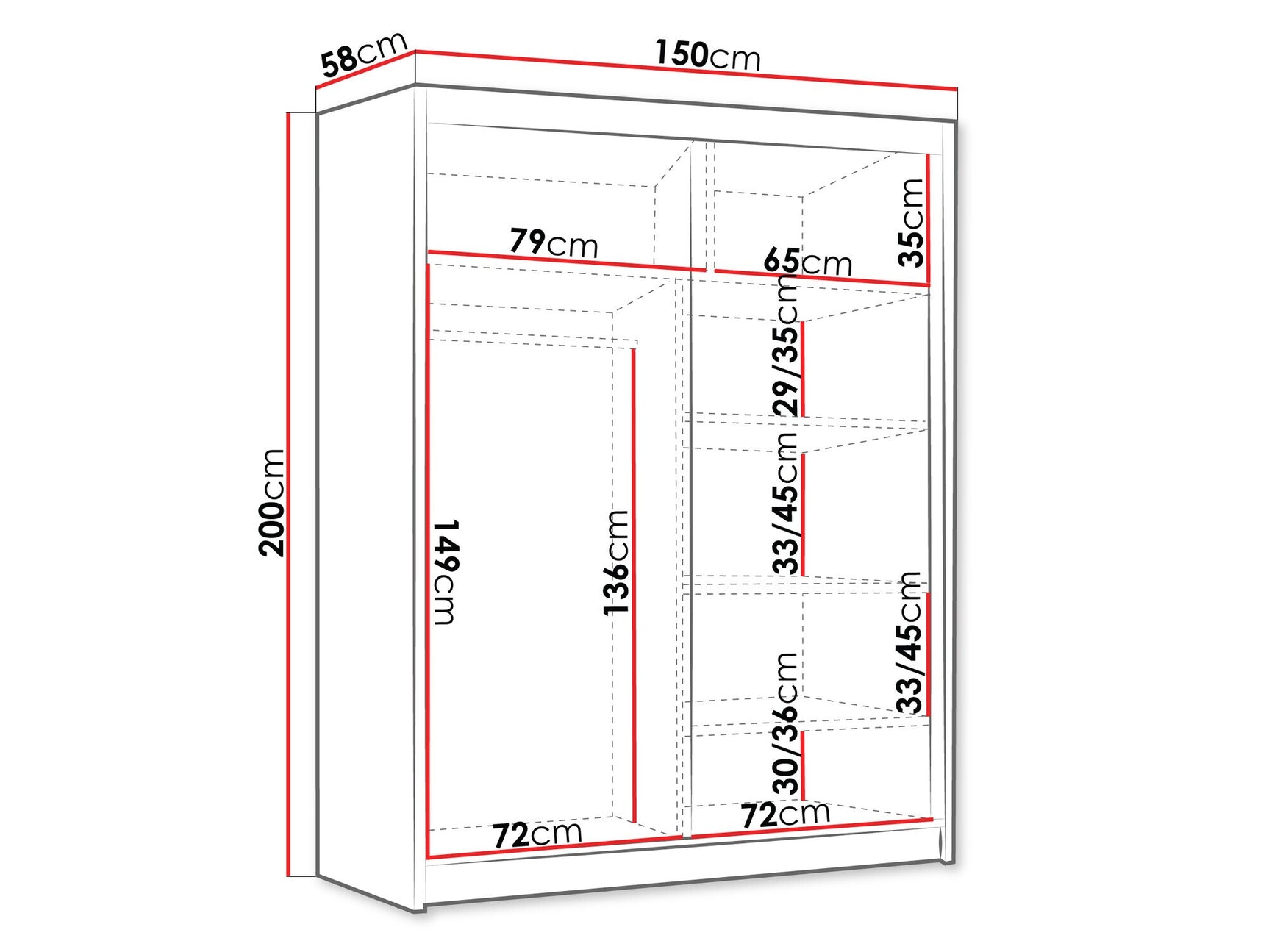 Garderobe Closico 187