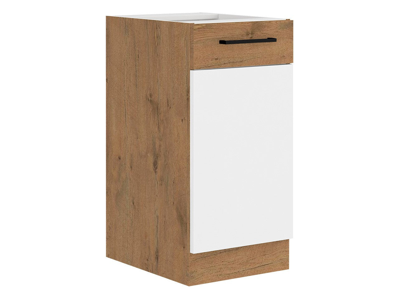 Modulskab med låger Wood White 120