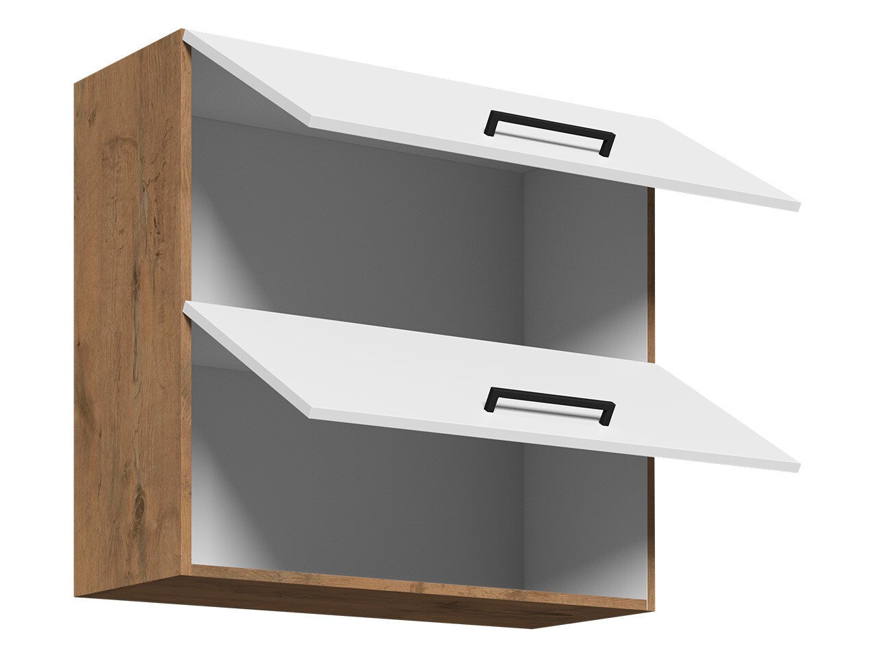 Modulært vægskab Wood Dark 107