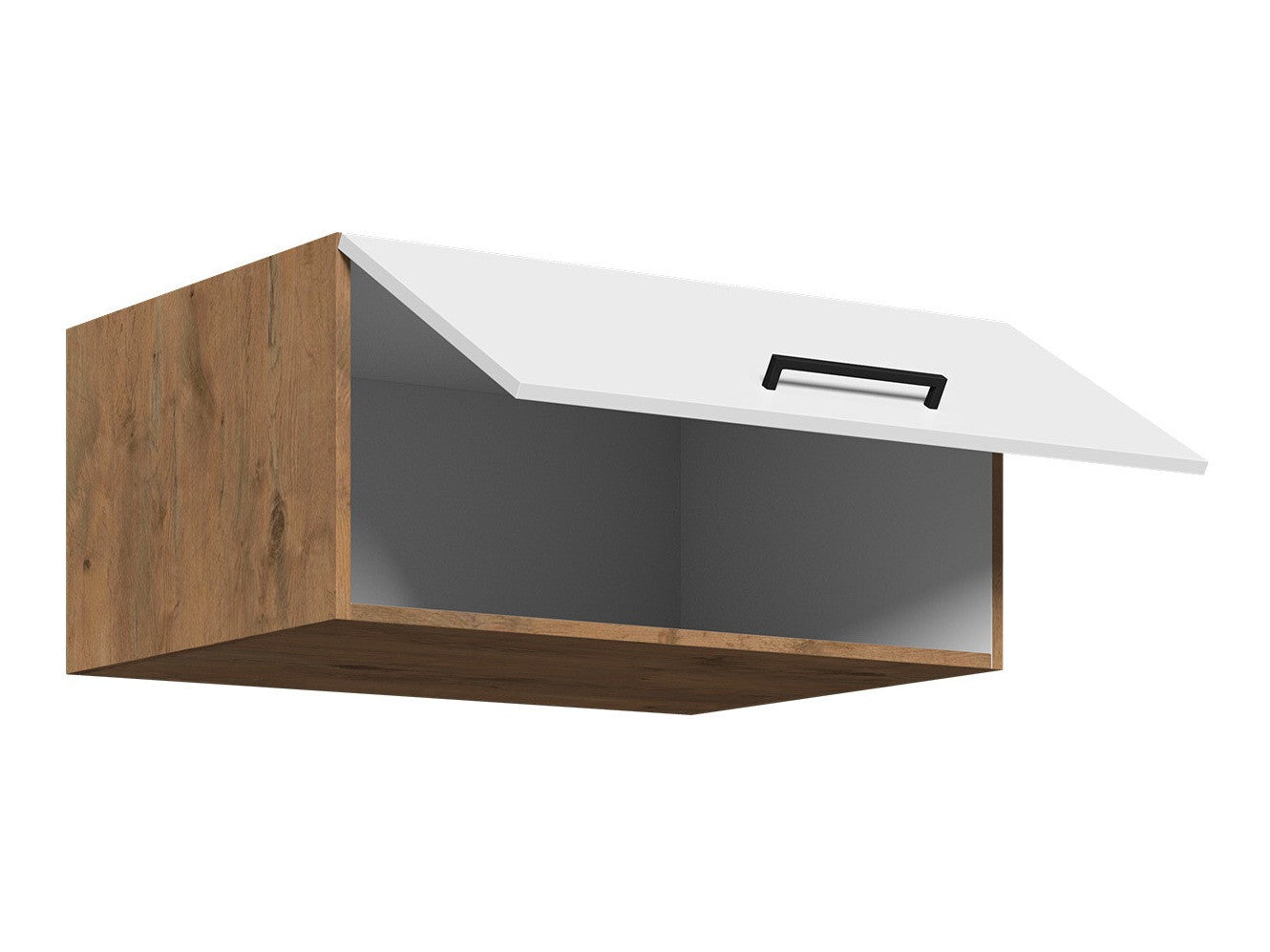 Modulært vægskab Wood White 134