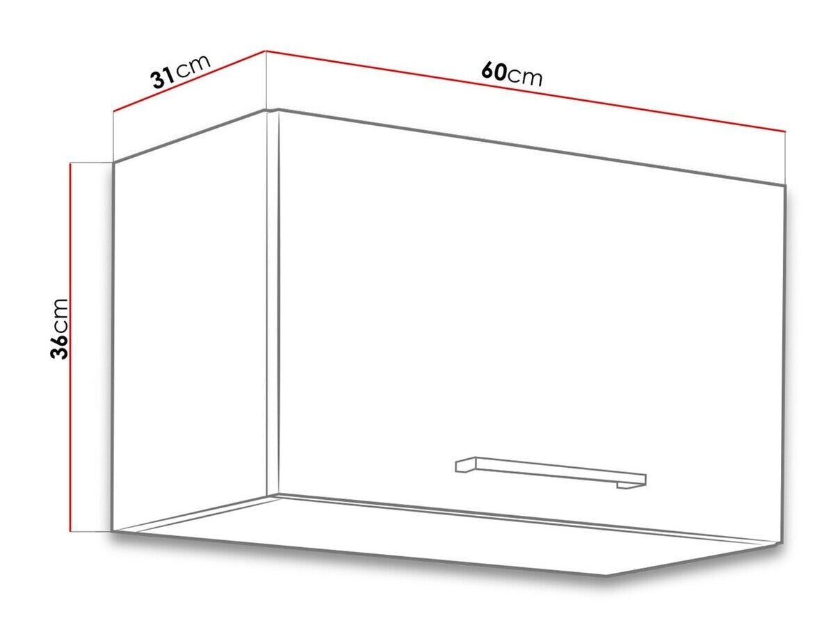 Modulært vægskab Wood Grey 111