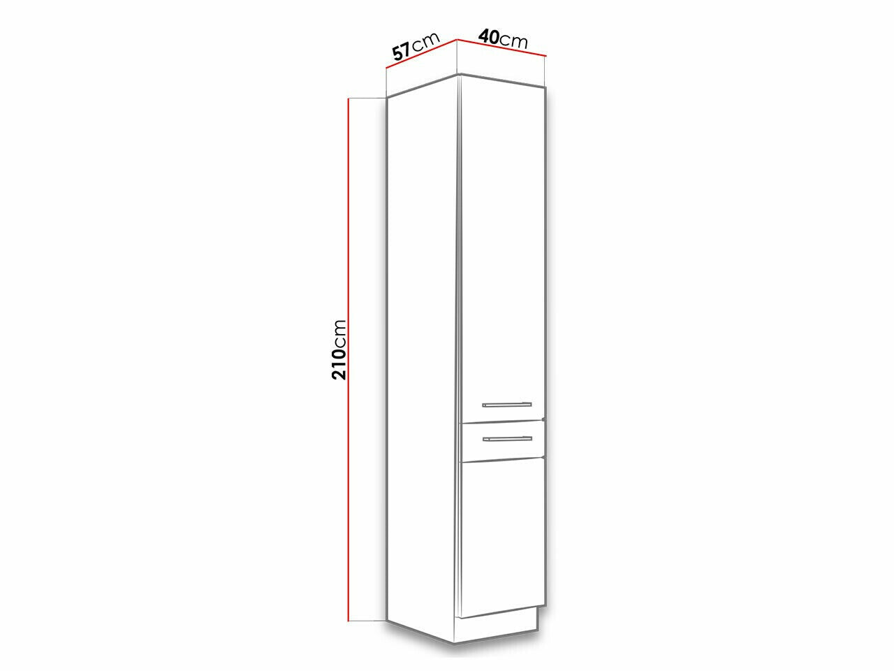 Modulskab med låger Wood Dark 119
