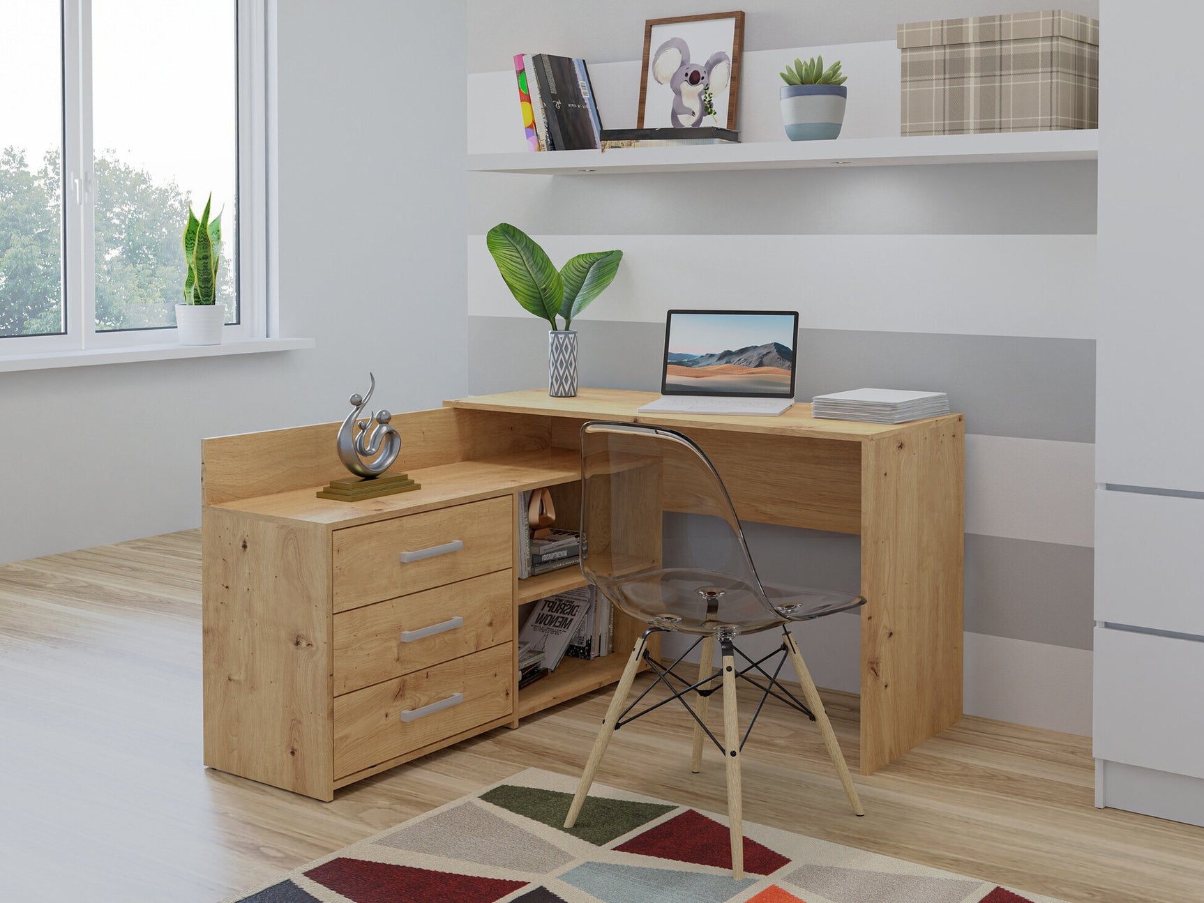 Hjørneskrivebord Mandeville 131