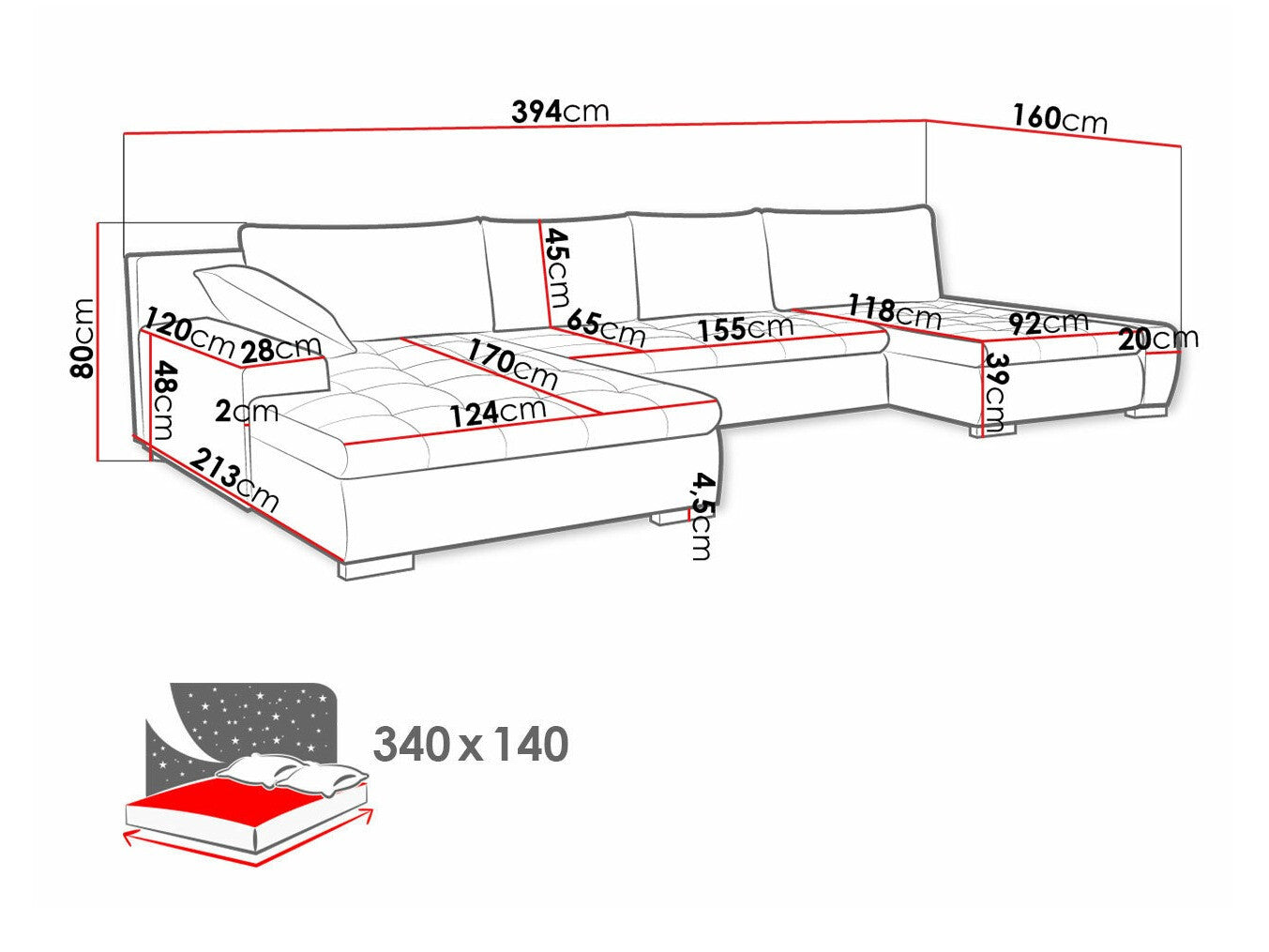 Hjørnesofa Comfivo 106