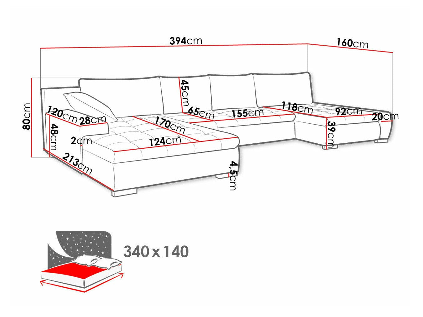 Hjørnesofa Comfivo 106