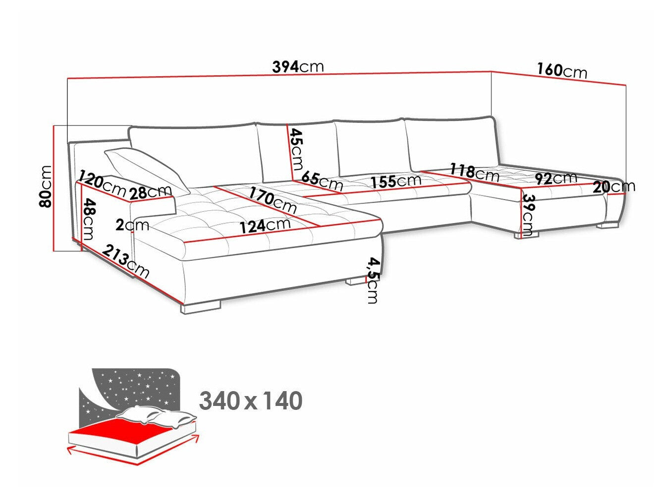Hjørnesofa Comfivo 106