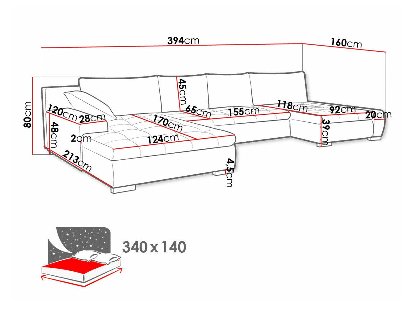 Hjørnesofa Comfivo 106