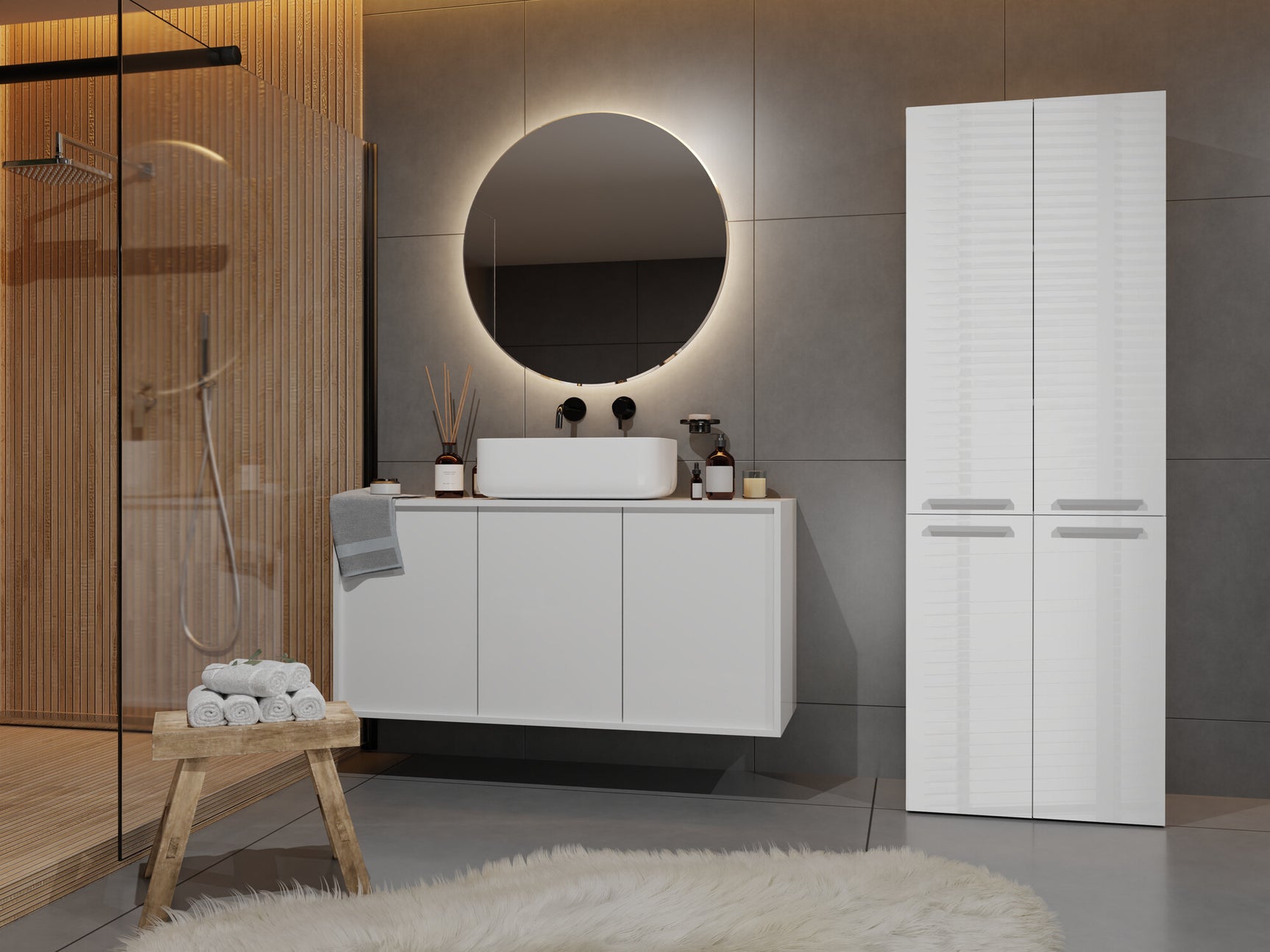 Stående badeværelsesskab Nolmaru 100