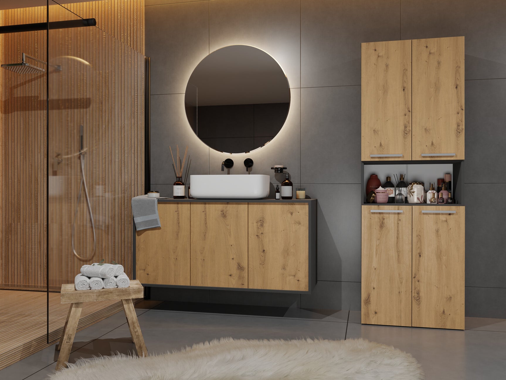 Stående badeværelsesskab Nolmaru 103