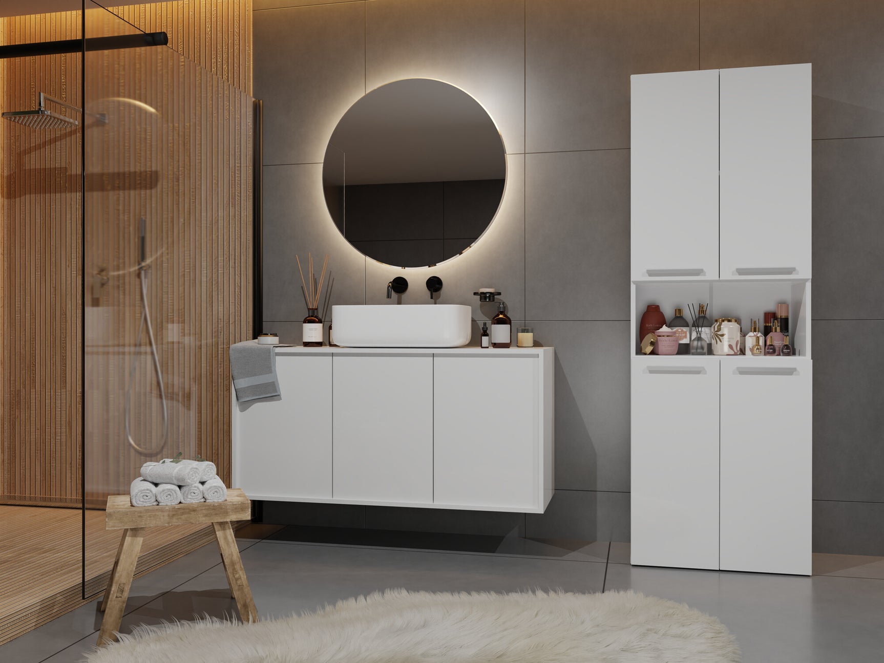 Stående badeværelsesskab Nolmaru 103