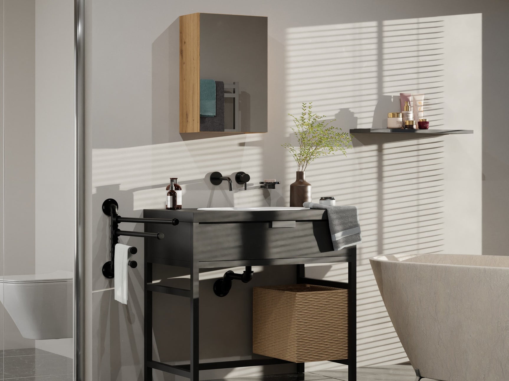 Spejlskab til badeværelset Balelbo 100