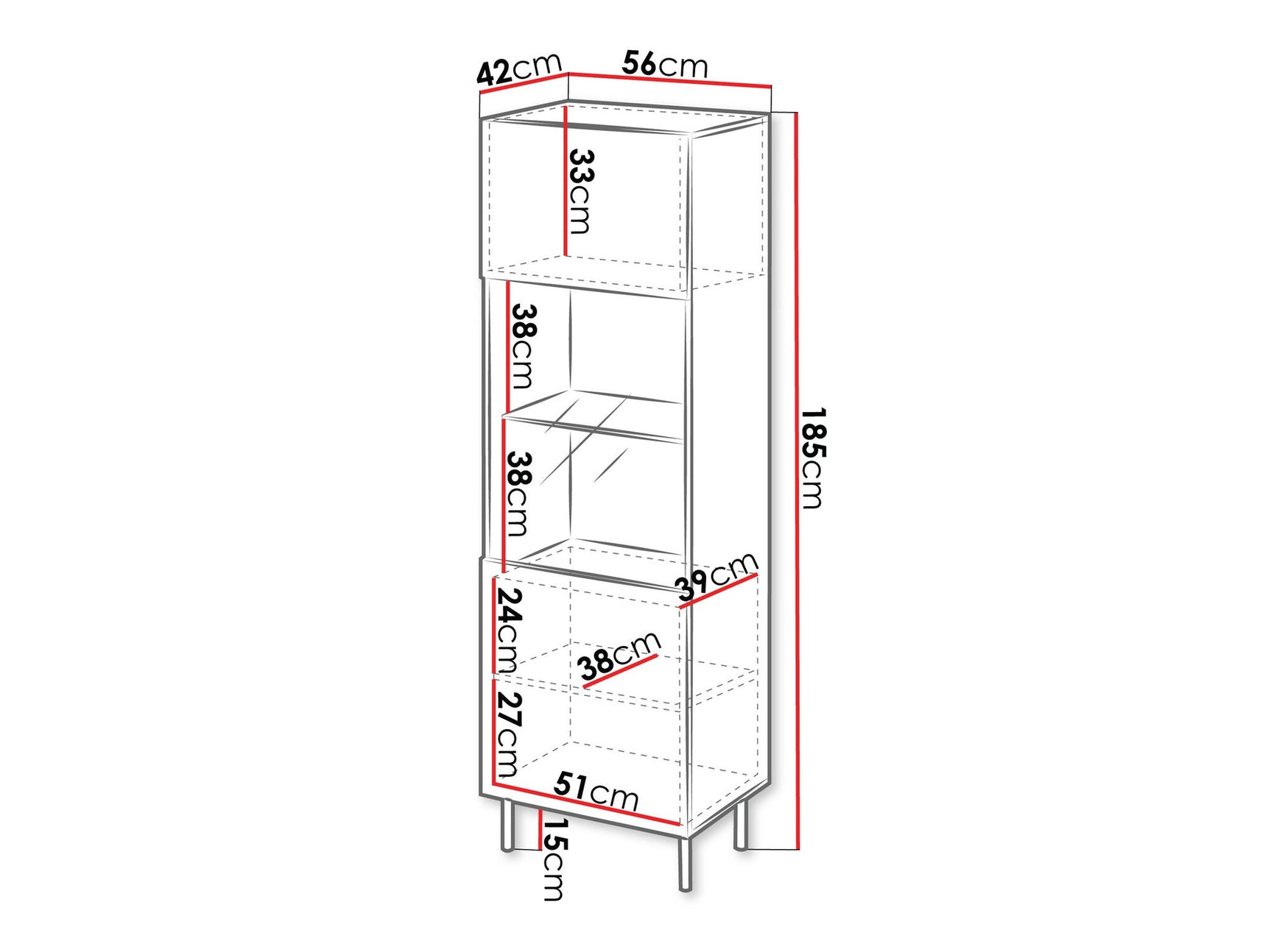 Display cabinet Charlotte S106