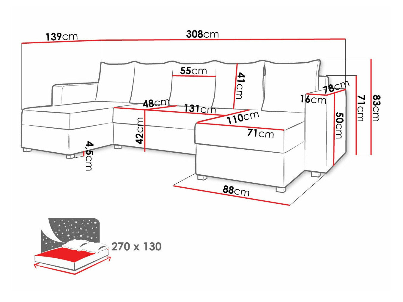 Hjørnesofa Memphis 121