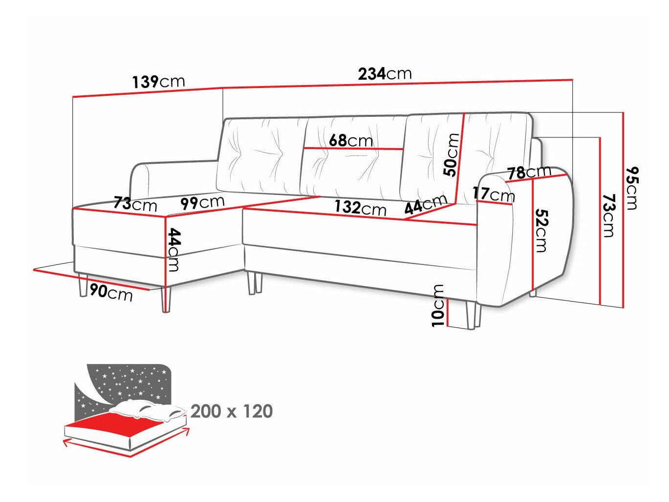 Hjørnesofa Memphis 109