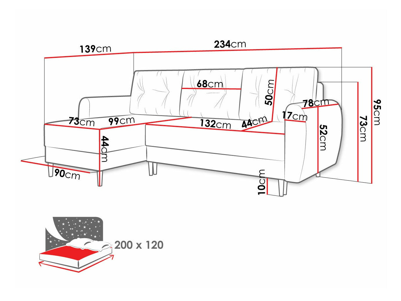 Hjørnesofa Memphis 109