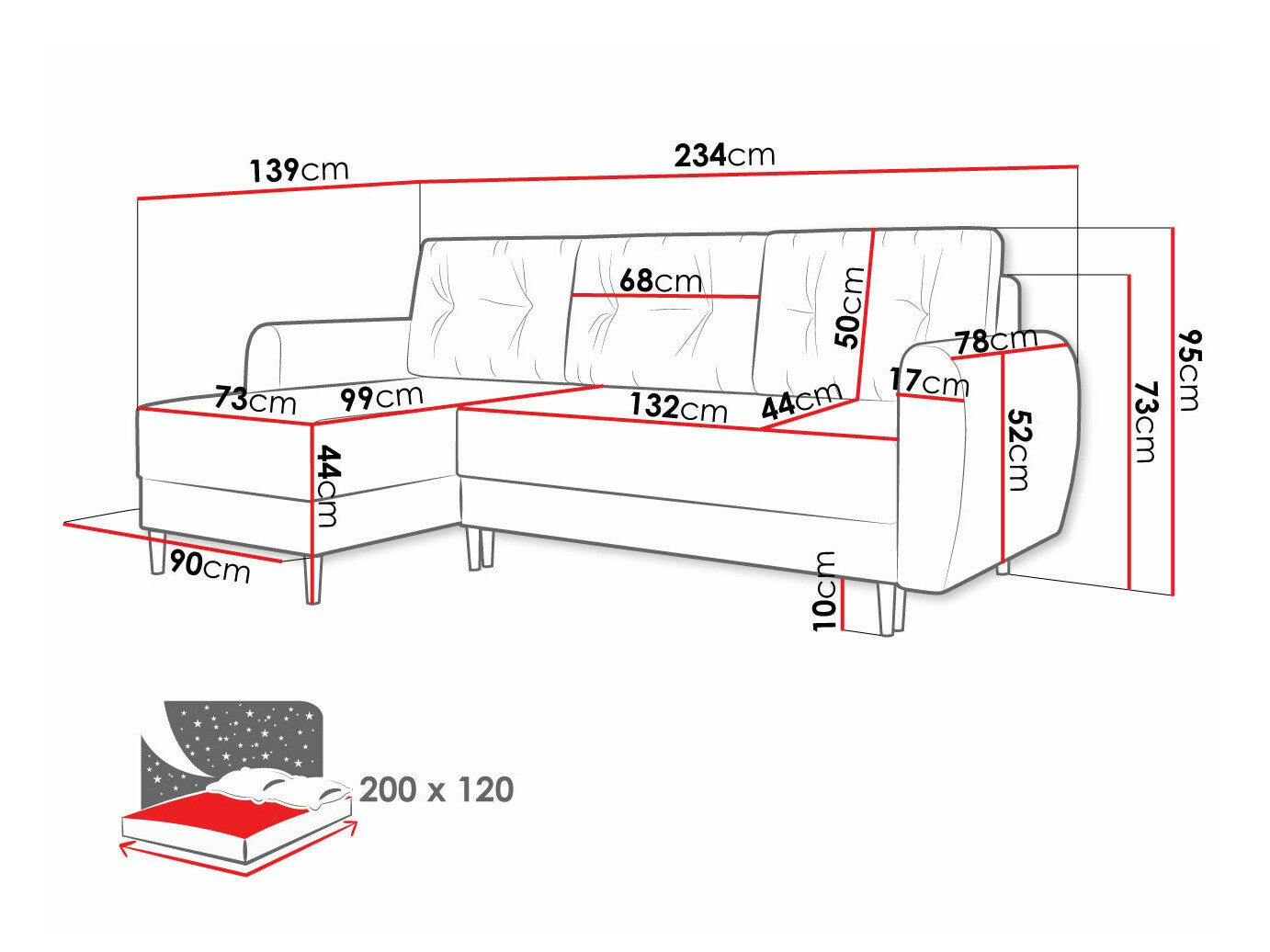 Hjørnesofa Memphis 109