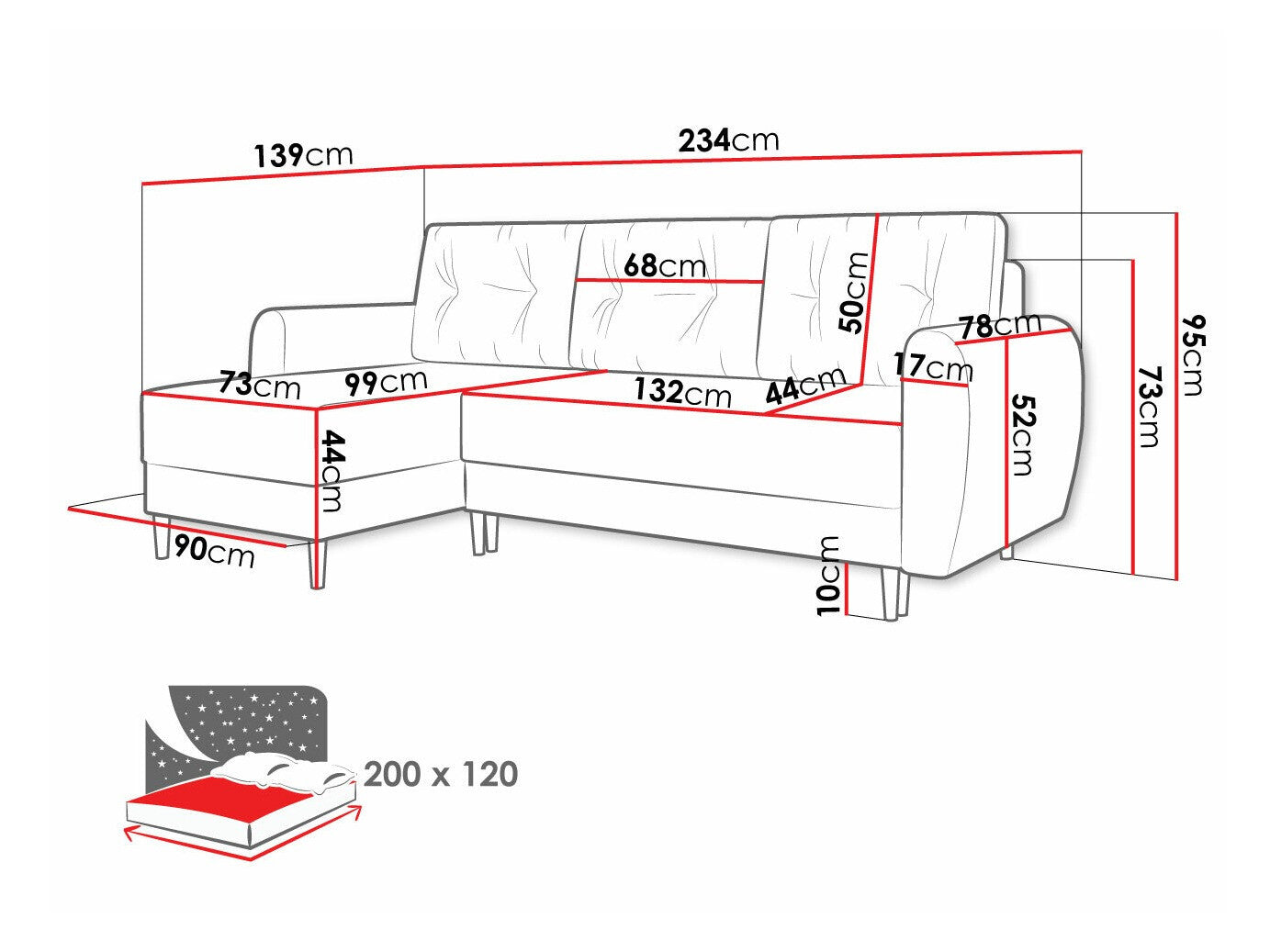 Hjørnesofa Memphis 109