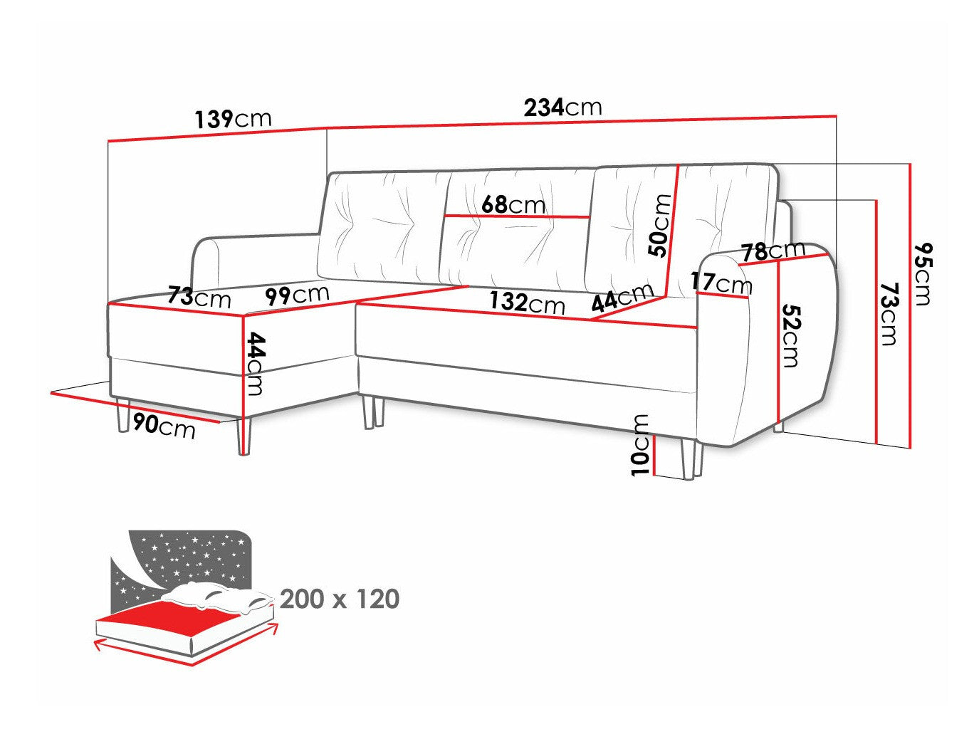 Hjørnesofa Memphis 109