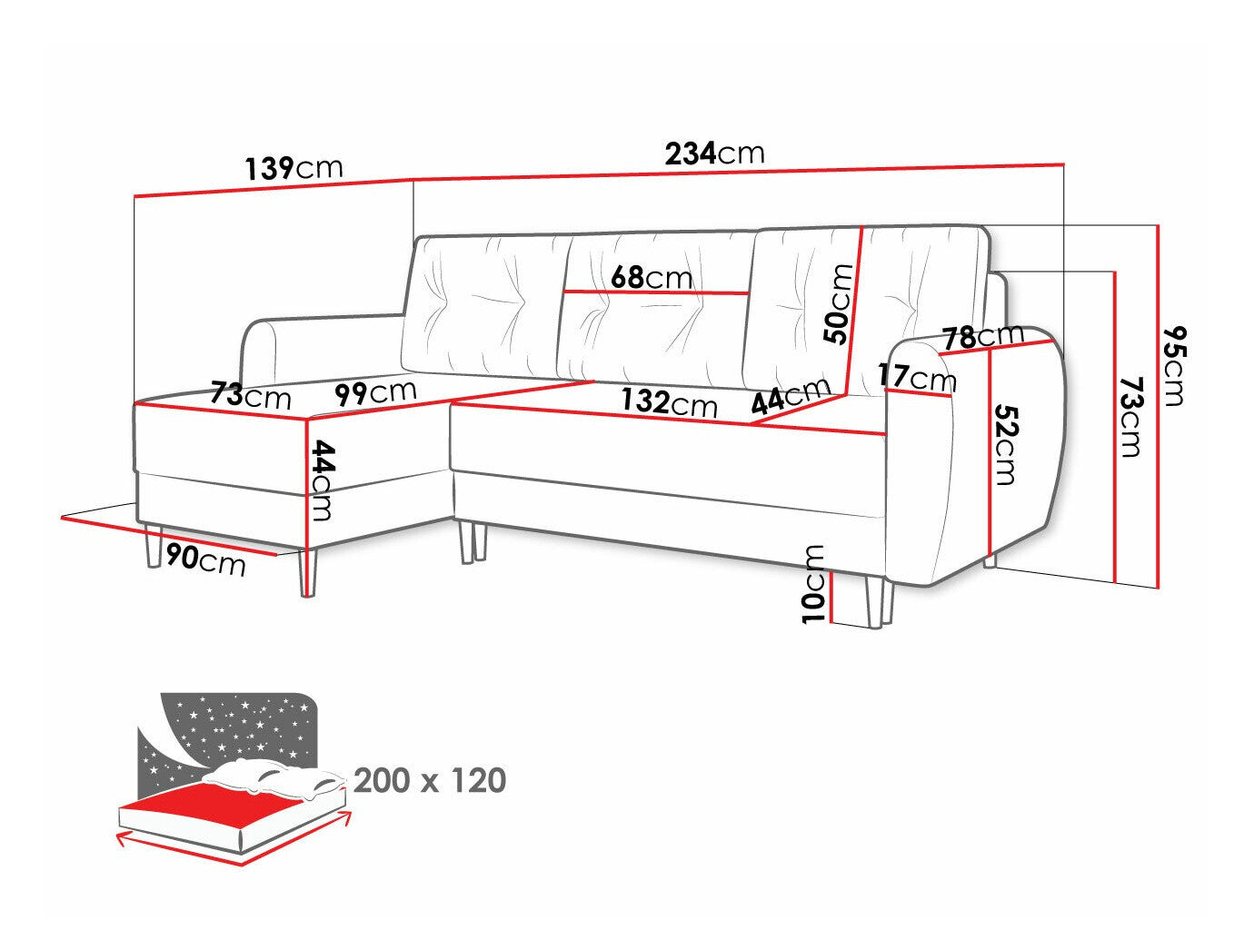 Hjørnesofa Memphis 109