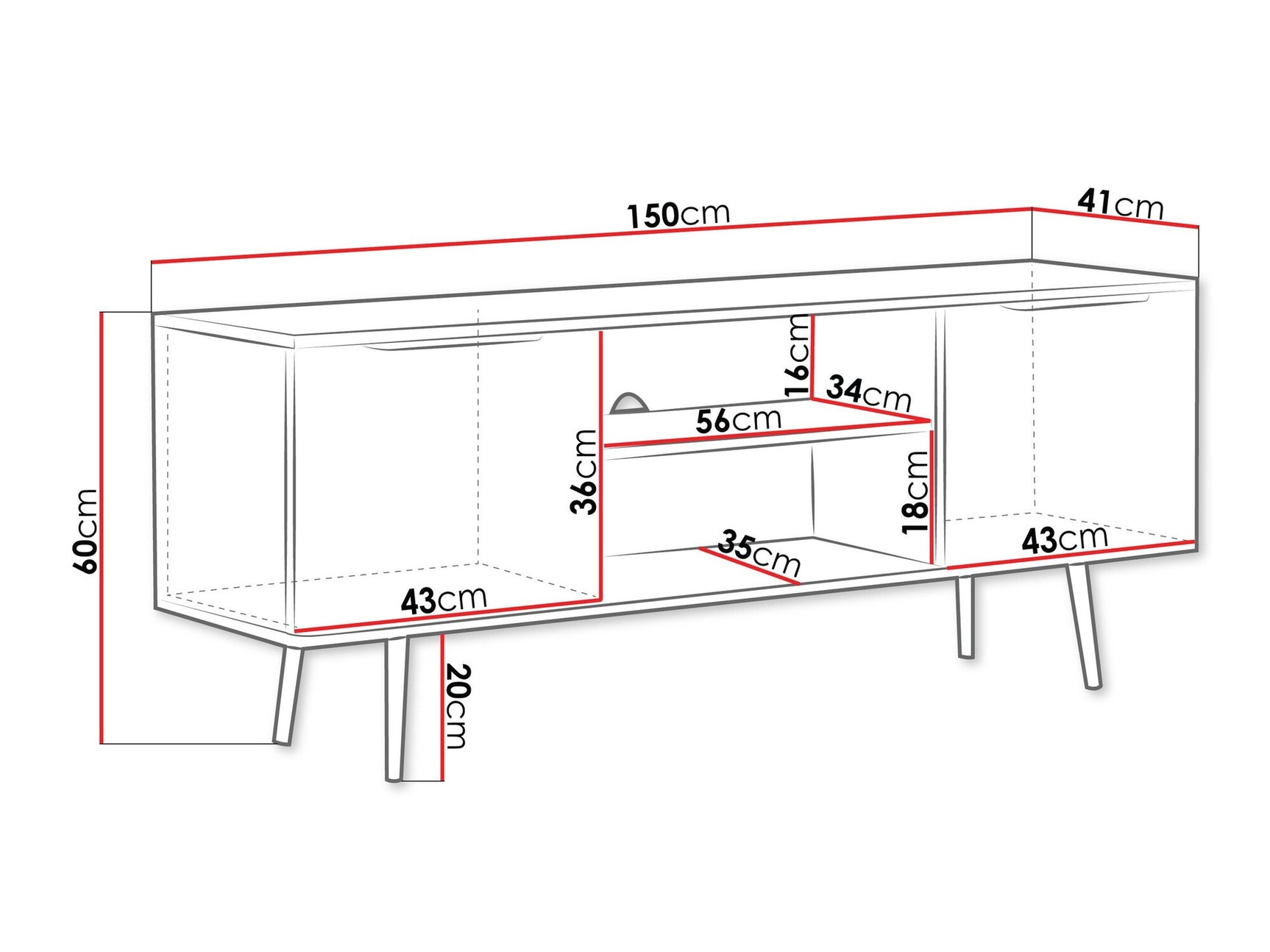 TV stand Providence S112