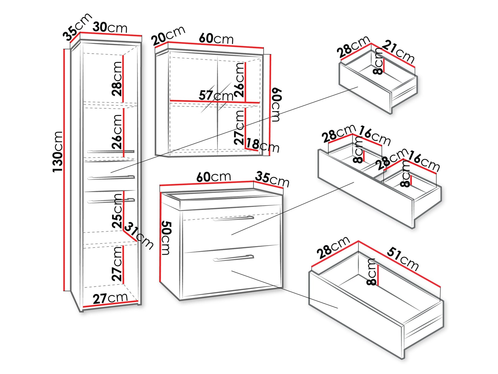 Bathroom set Sarasota 173