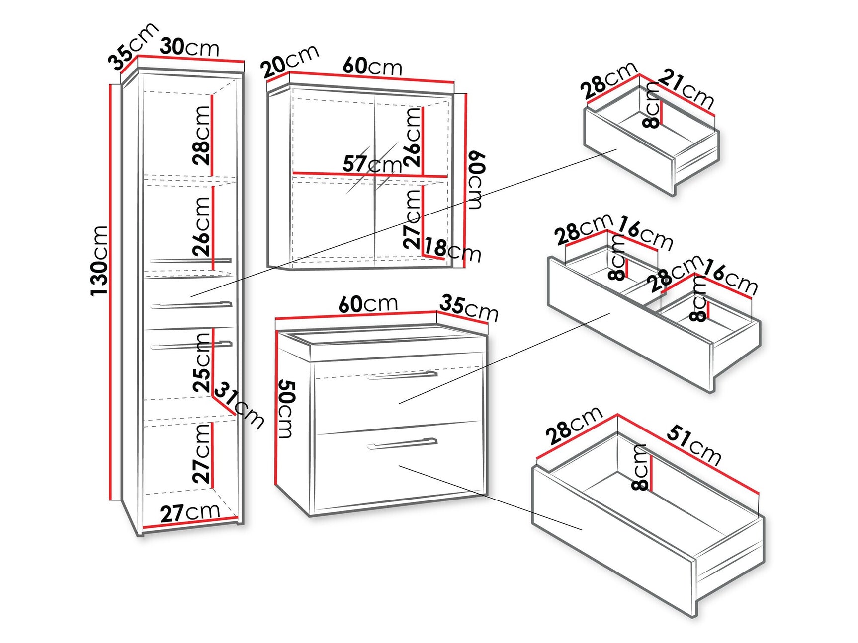 Bathroom set Sarasota 173