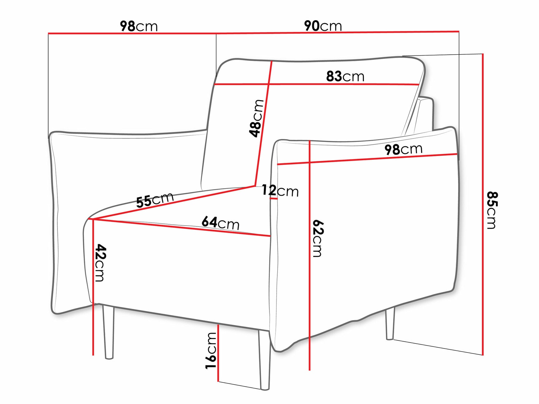 Lænestol Columbus 225