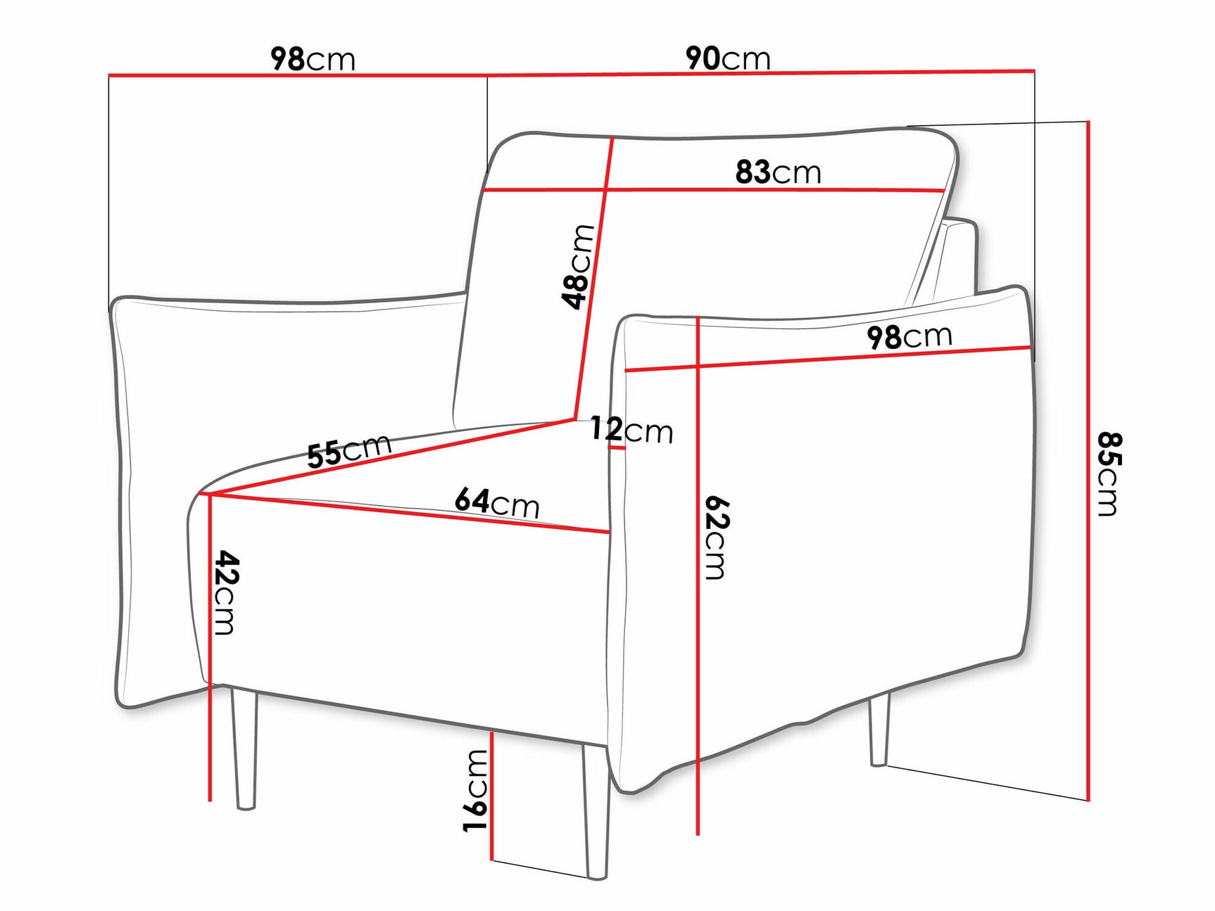 Lænestol Columbus 225
