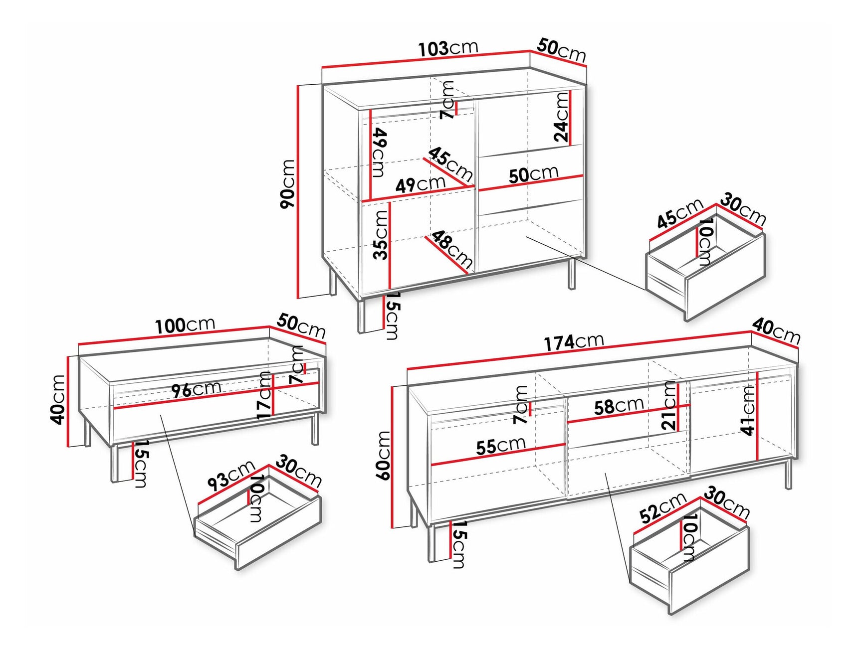Living room set Comfivo T106