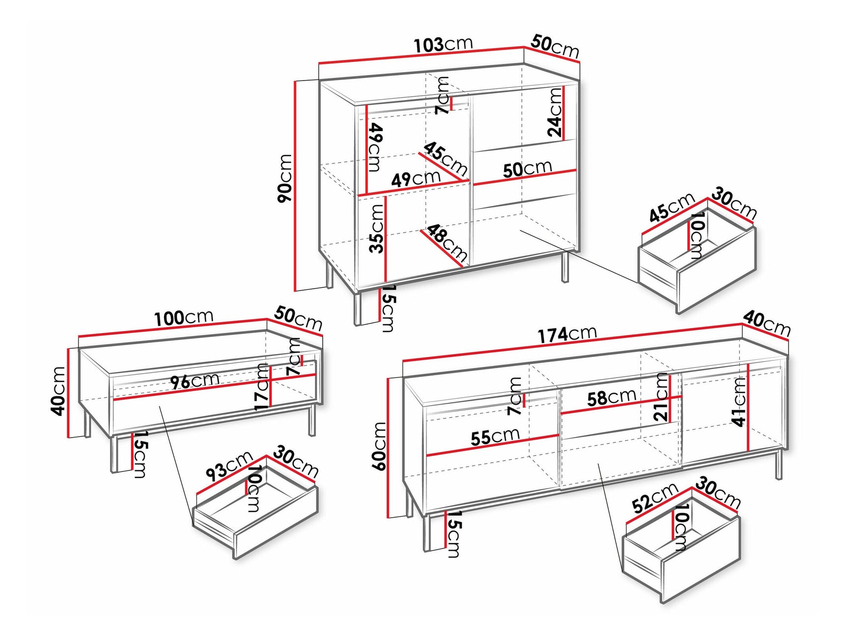 Living room set Comfivo T106