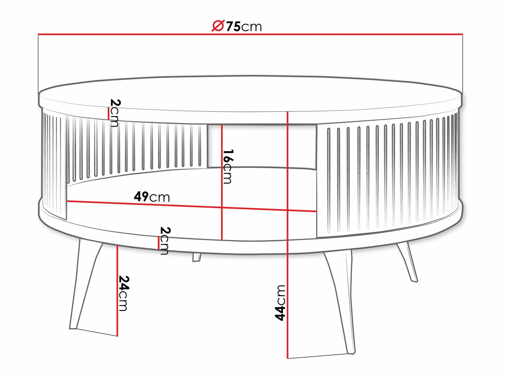 Sofabord Oswego A100
