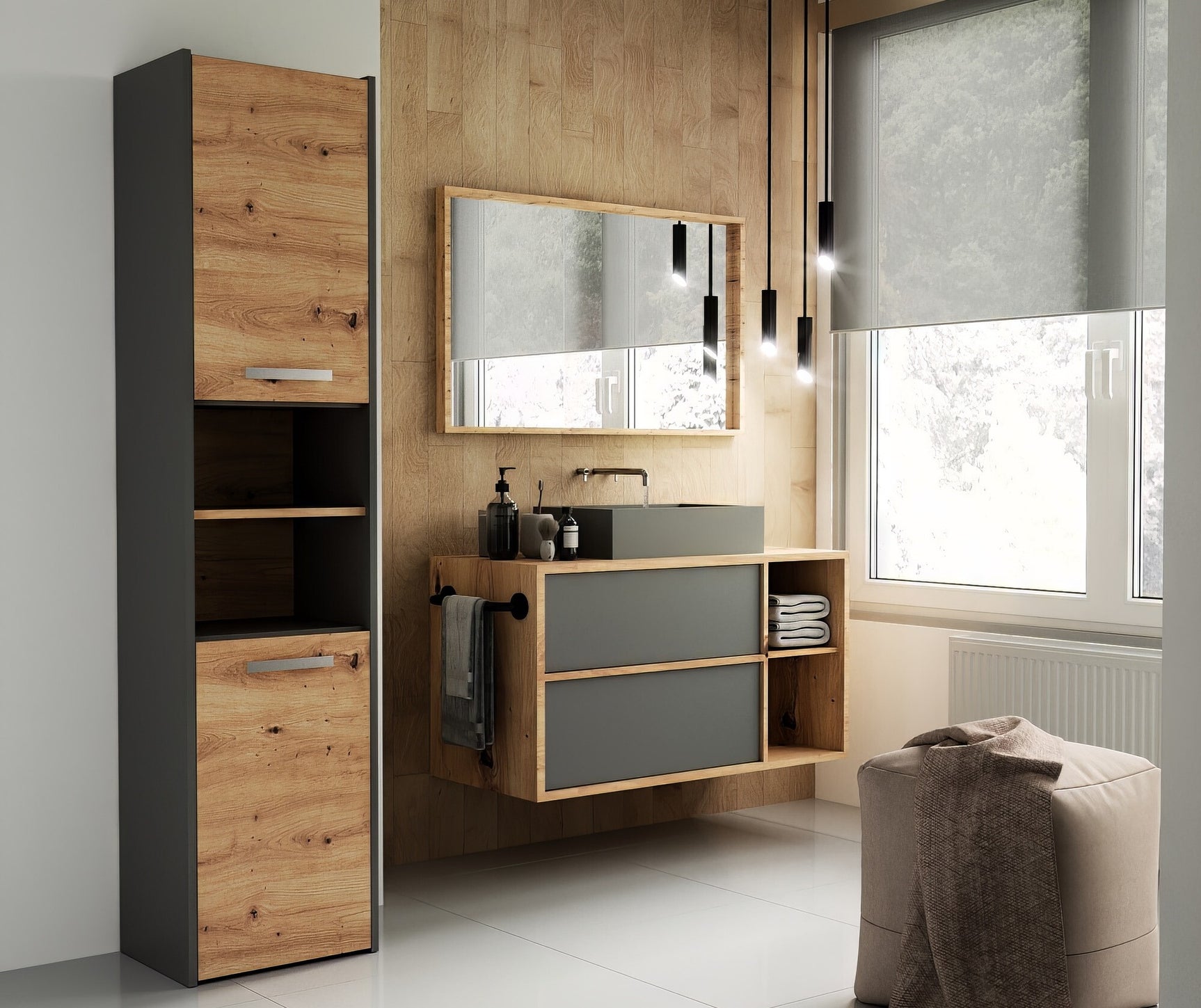 Stående badeværelsesskab Mandeville 250