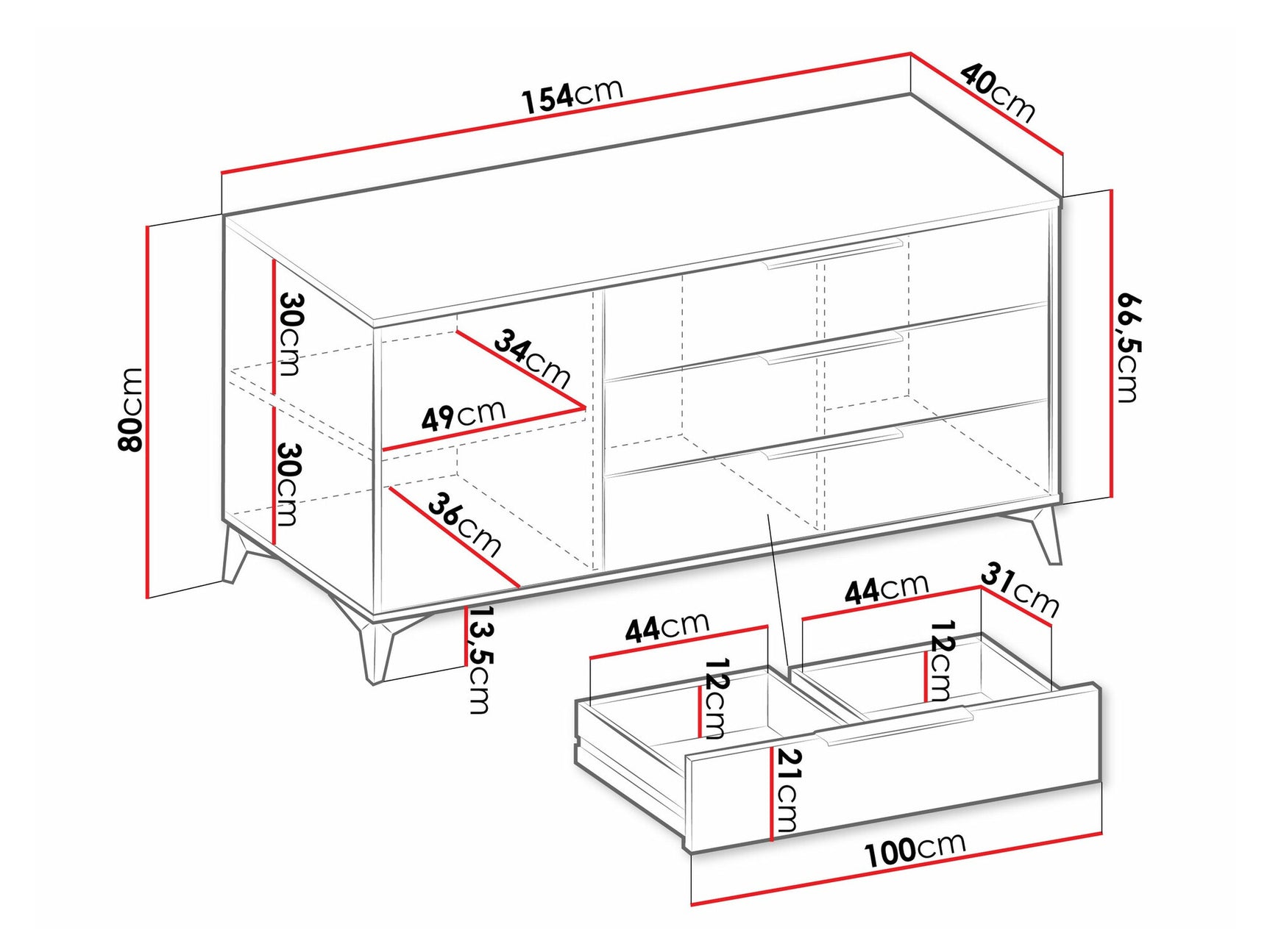 Chest of drawers Comfivo Y100