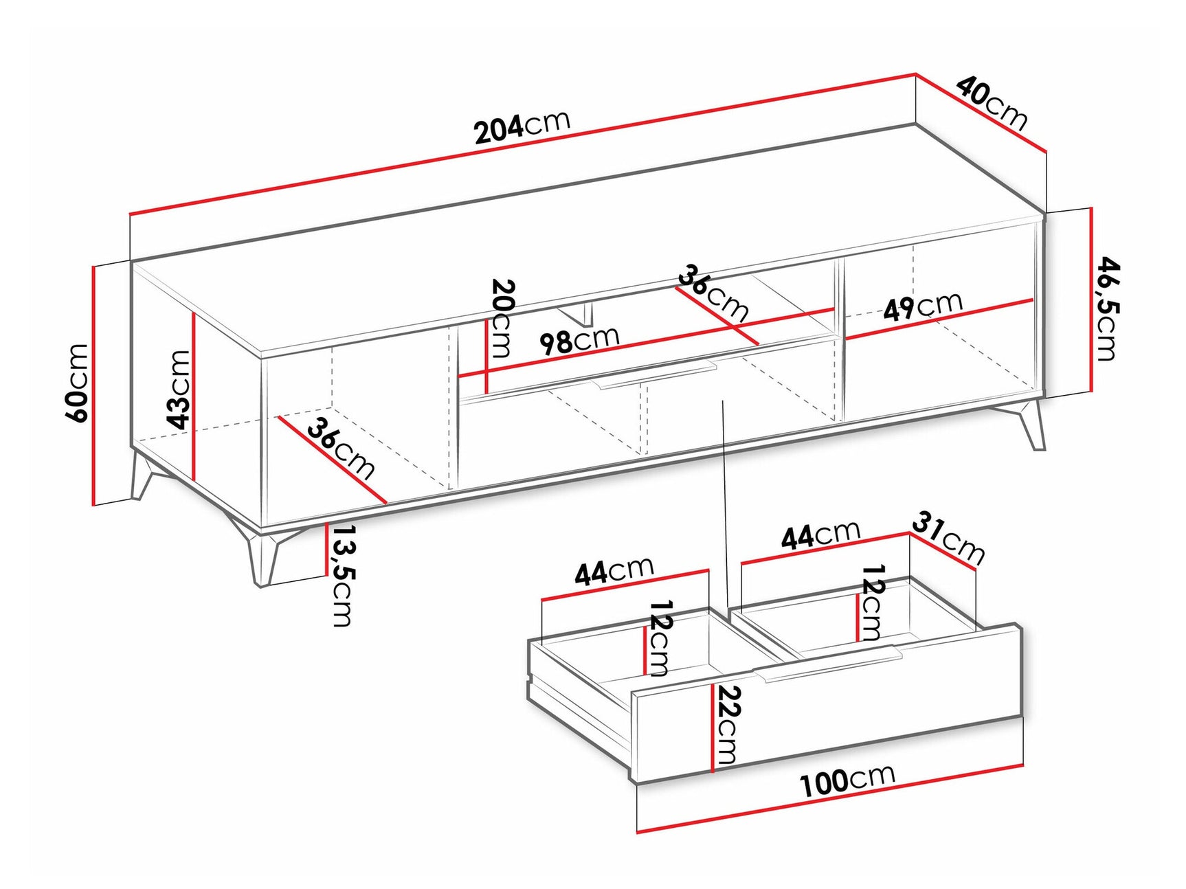 TV stand Comfivo Y106