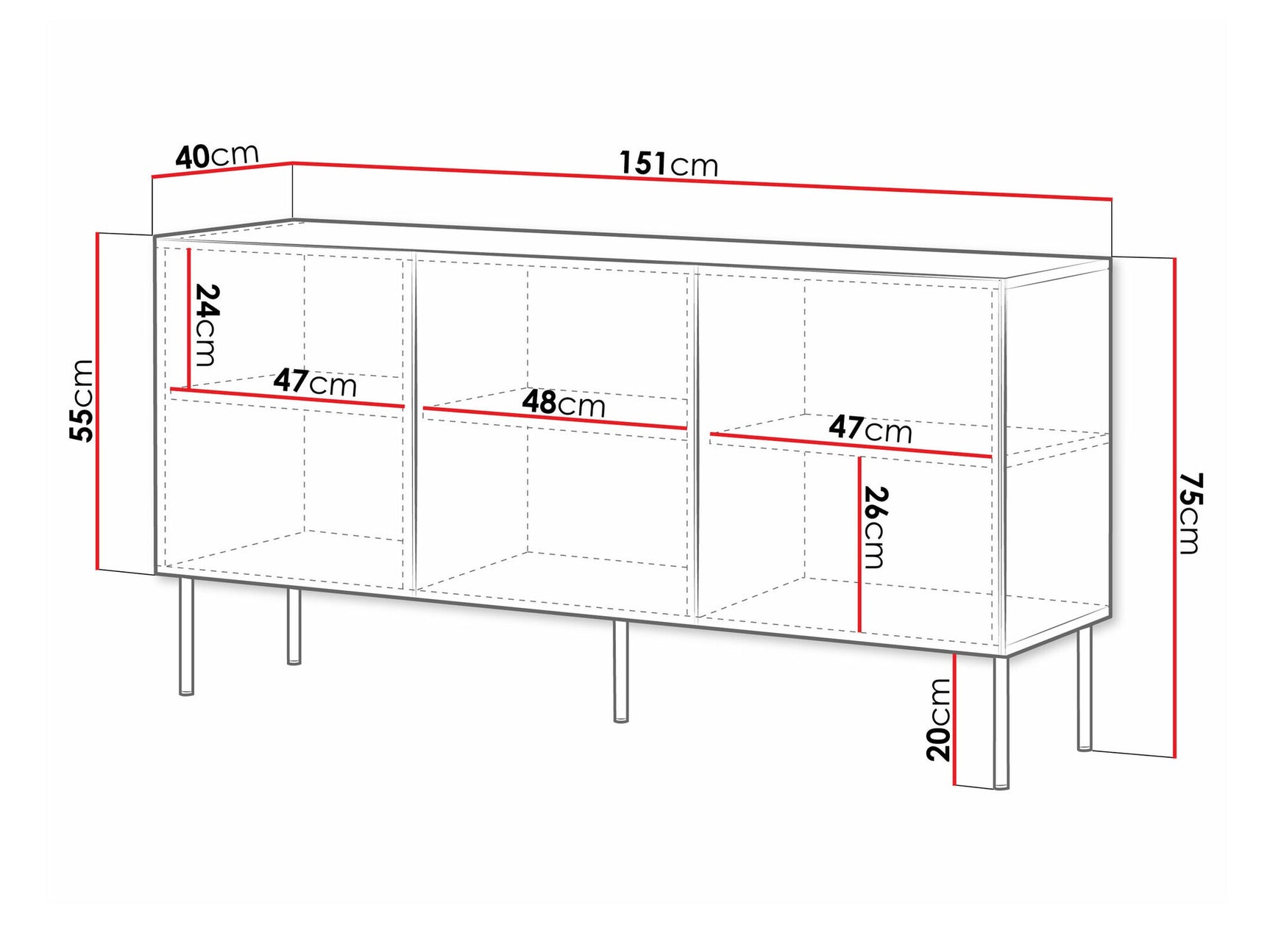Sideboard Charlotte T100