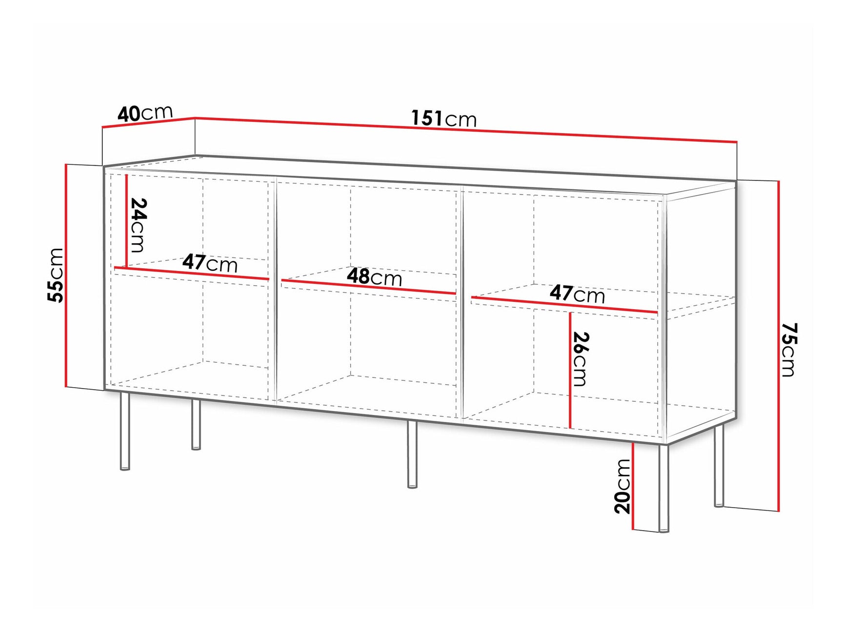 Sideboard Charlotte T100