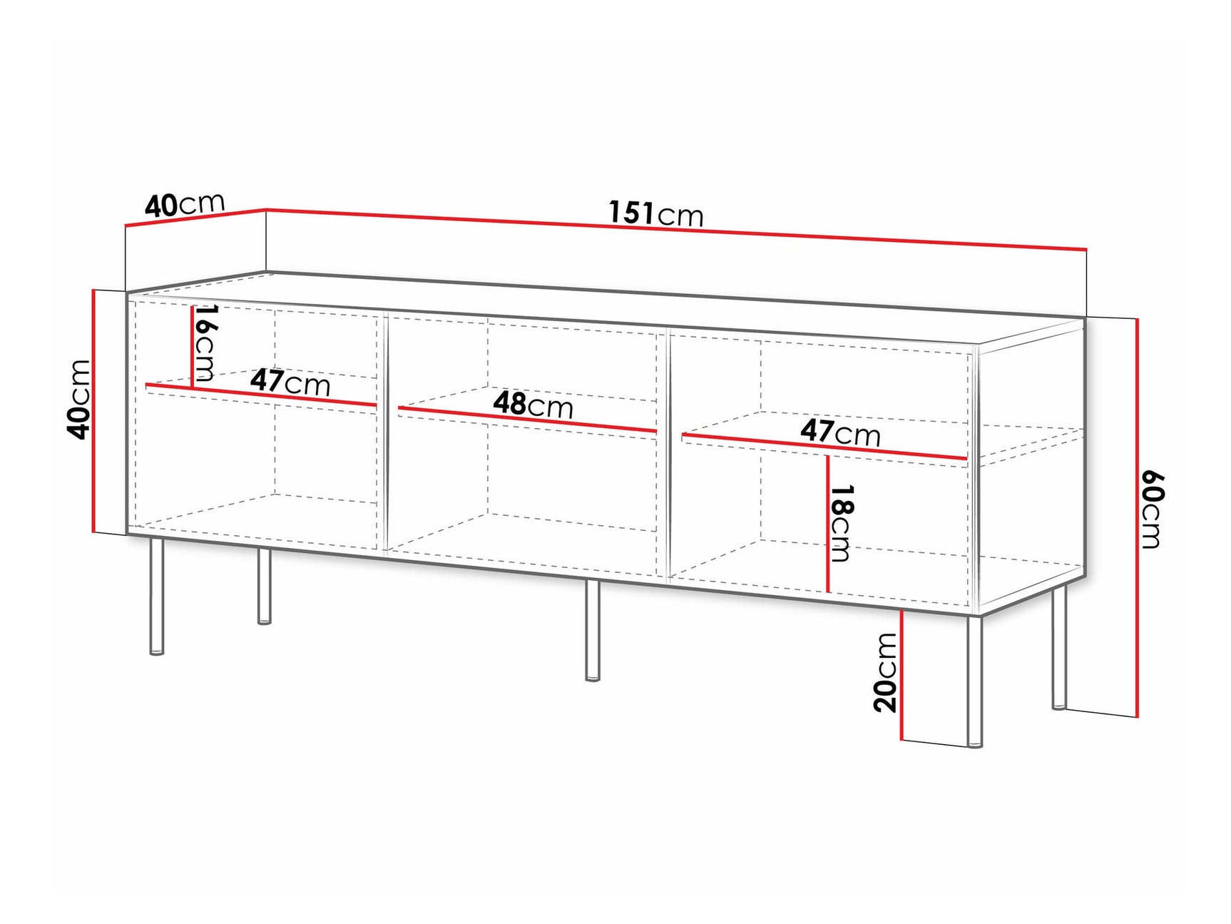 TV-bord Charlotte T102