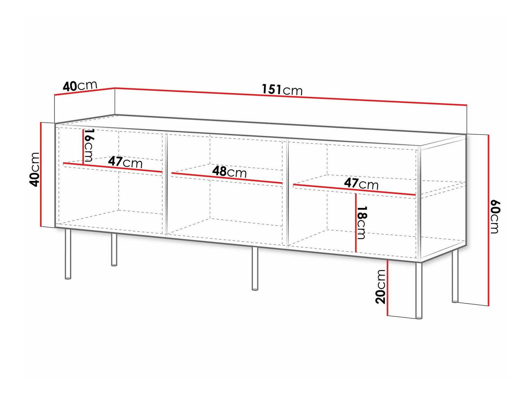 TV-bord Charlotte T102