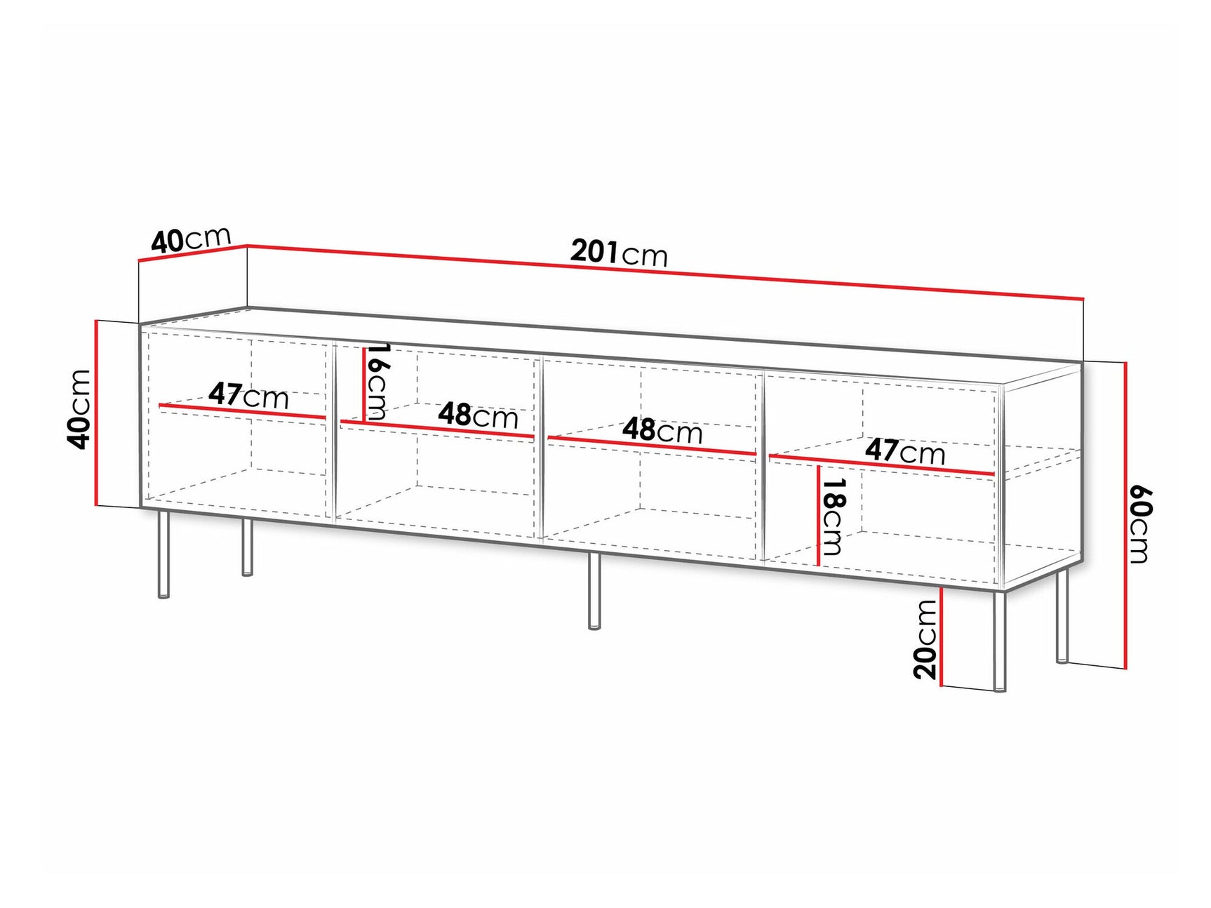 TV-bord Charlotte T103
