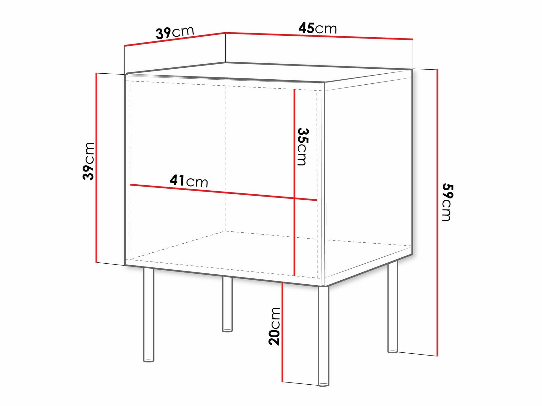 Et sæt natborde Charlotte T104