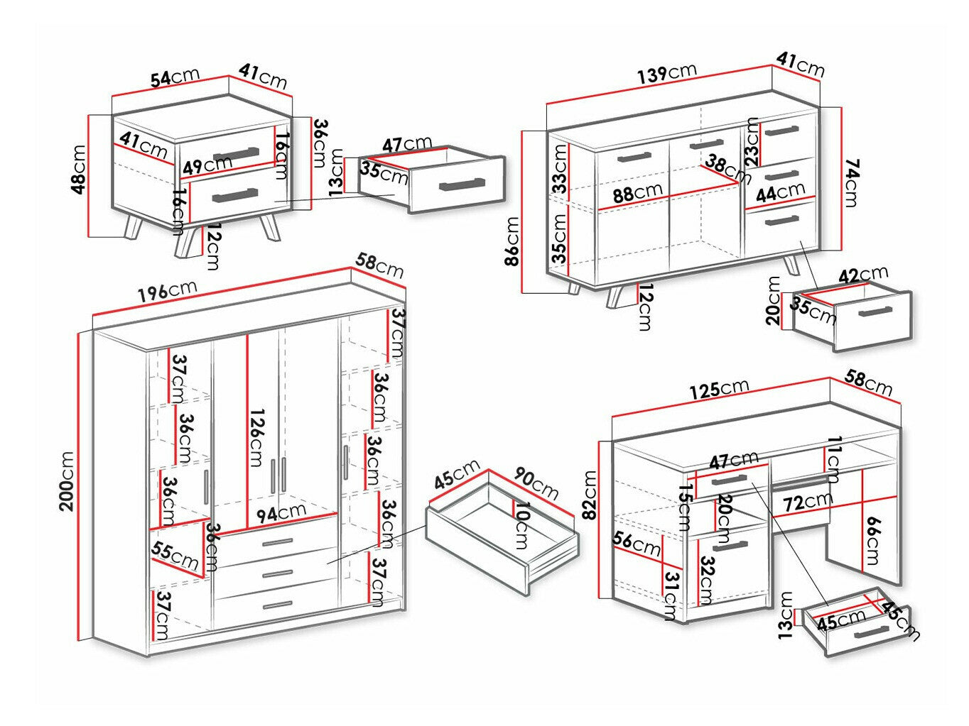 Furniture set Honolulu A150