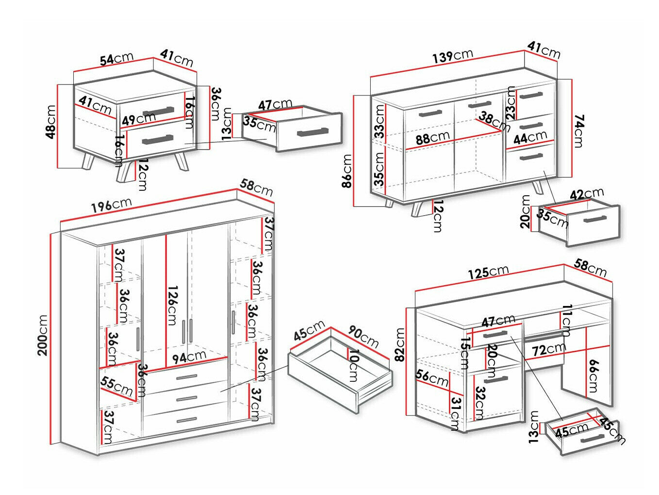 Furniture set Honolulu A150