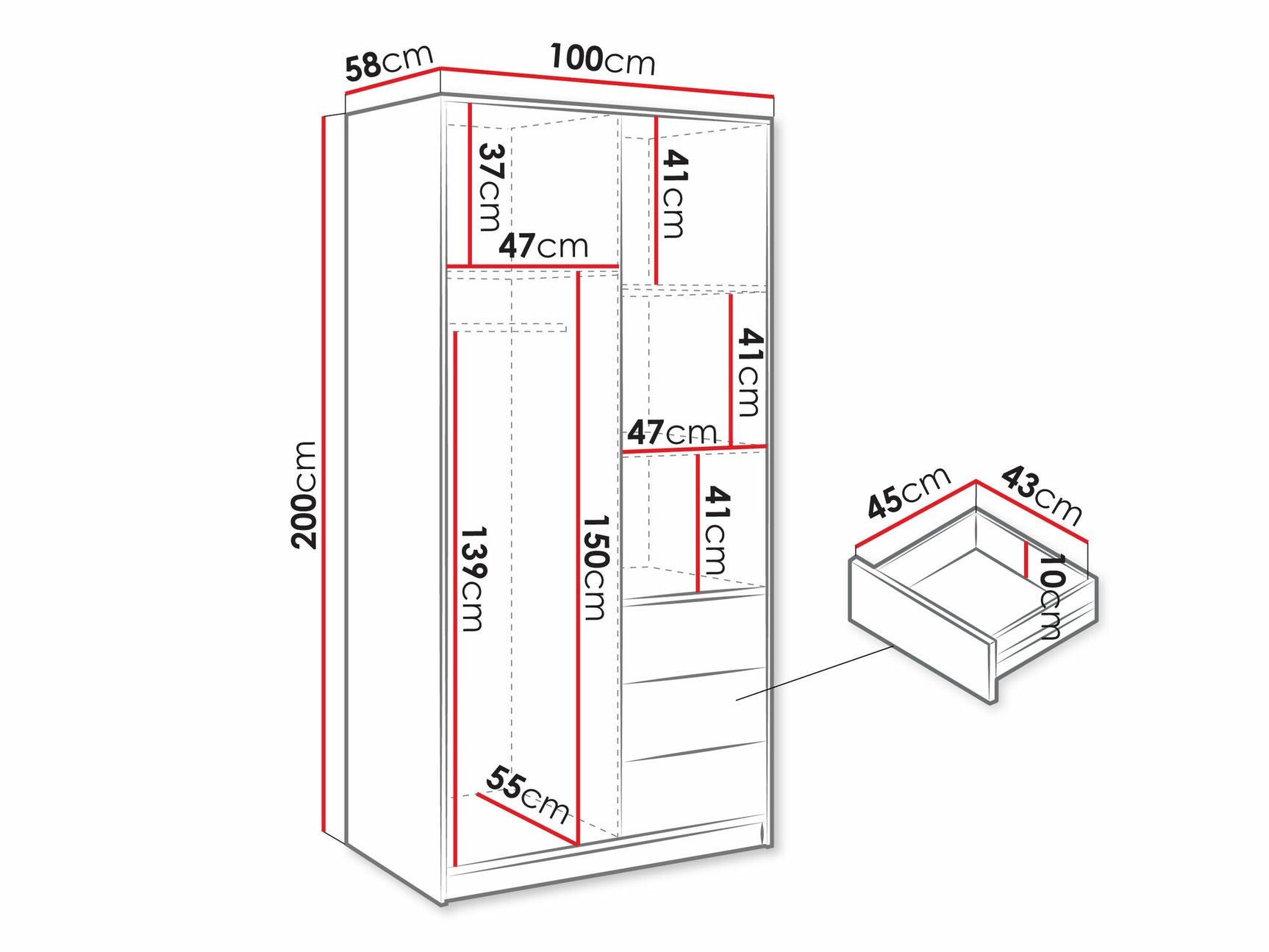 Wardrobe Honolulu D108