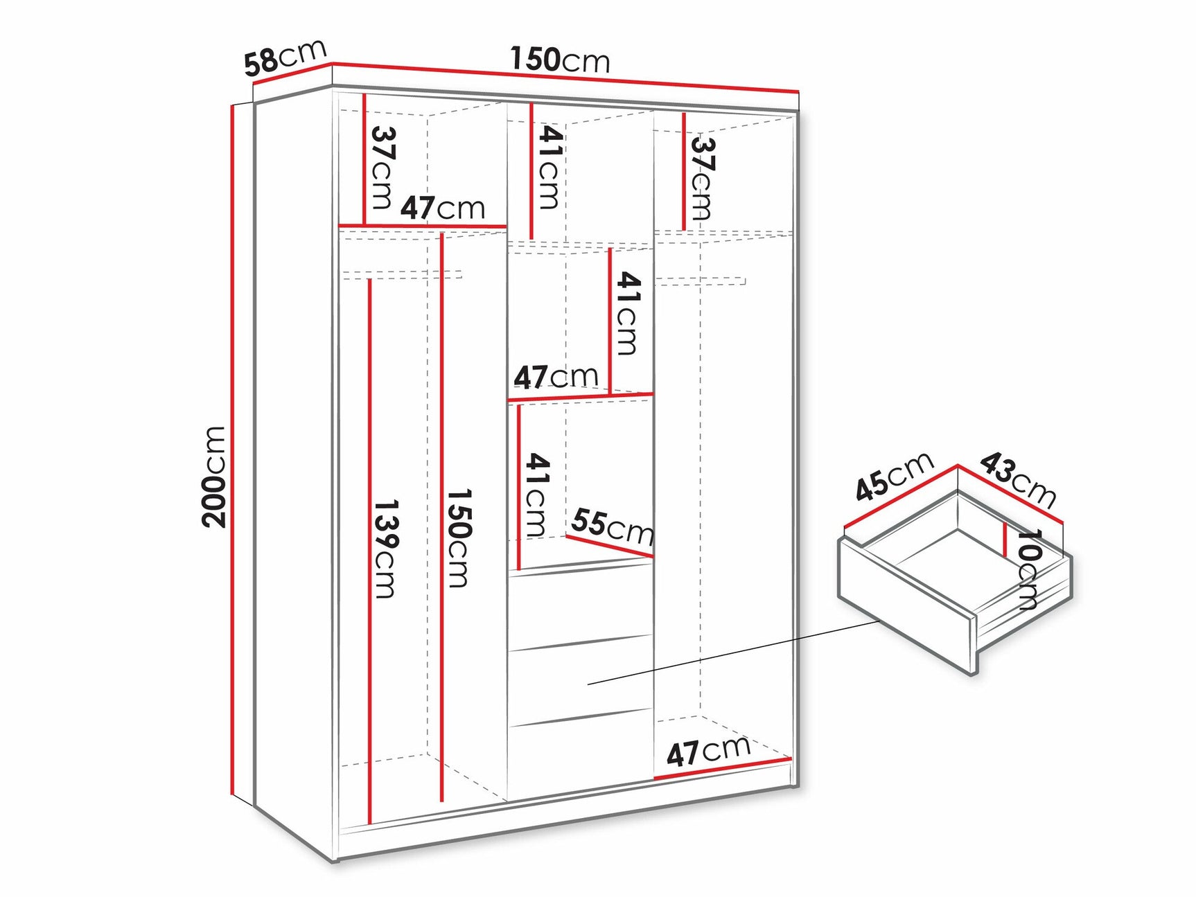 Wardrobe Honolulu D105
