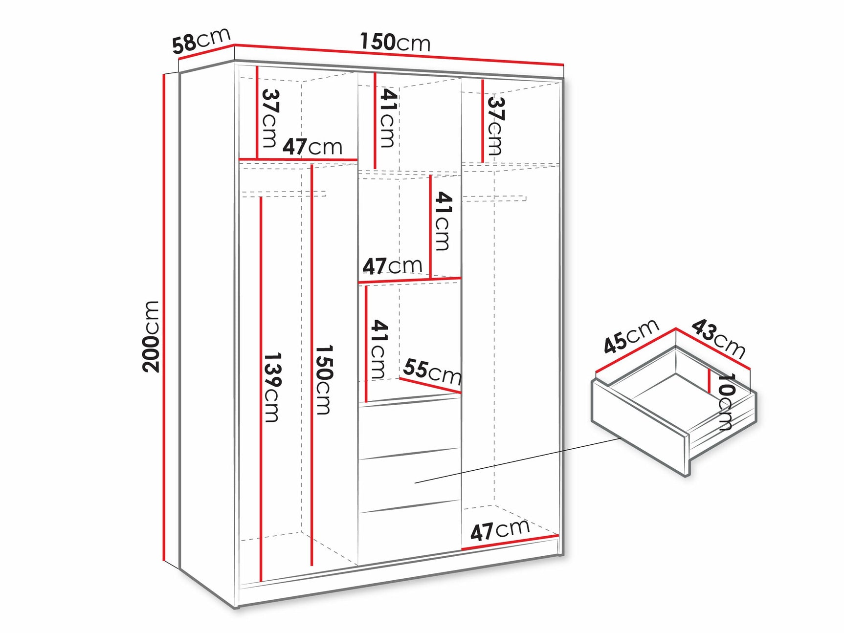 Wardrobe Honolulu D105