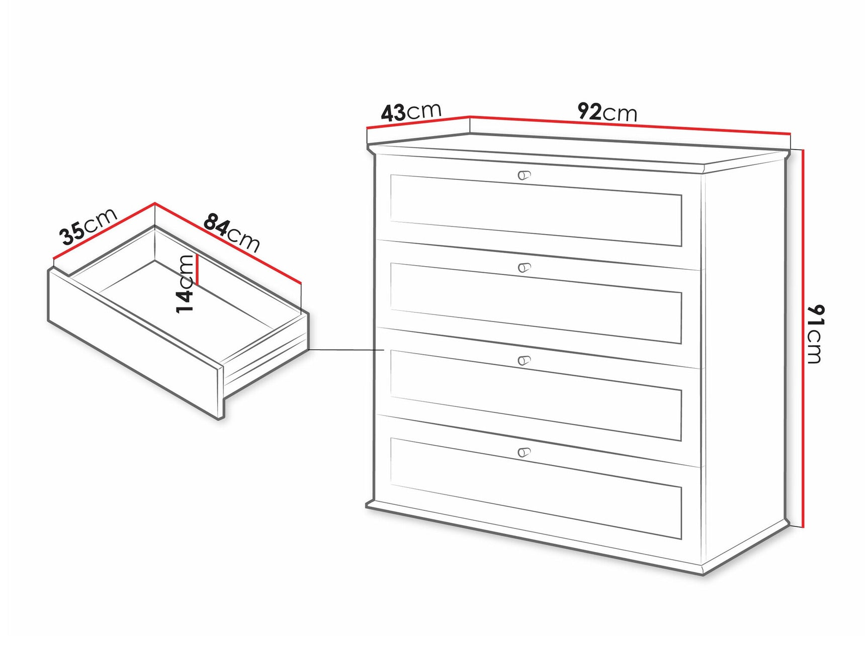 Chest of drawers Comfivo Z101